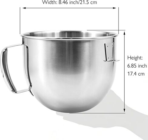 5 Quart Stainless Steel Mixer Bowl for Kitchenaid K5SS Bowl-Lift Mixers in Saudi Arabia