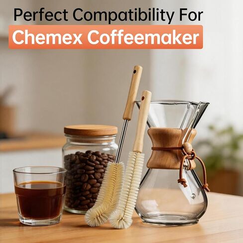Cleaning Brush Compatible with Chemex Coffeemakers in Saudi Arabia