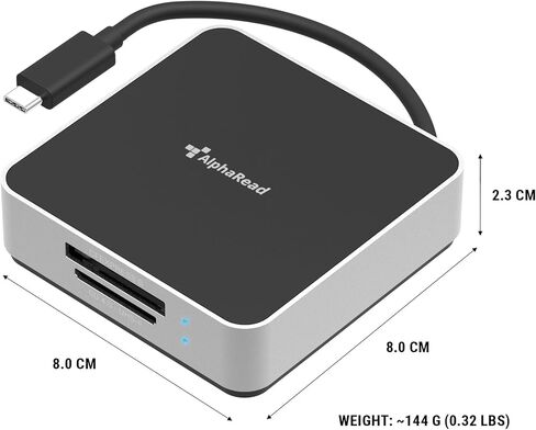 DataLocker Dual CFexpress Type B & SDXC UHS-II Card Reader, USB-C 10Gbps in Saudi Arabia