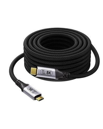 Long USB C to USB C Cable 32.81ft/10m,Type c to Type c Cable High Speed Data Transfer,USB-C Cord 4K Monitor Video Output,, 60W Fast Charging, 5Gbps Data Transfer for Monitor, Hub,dispaly Cord in Saudi Arabia