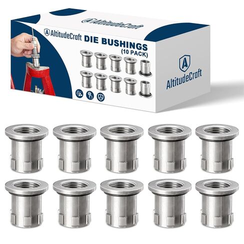 Die Bushings, Quick Change Bushing System with Press Bushing for Reloading, Compatible with Hornady Single-Stage Press and Progressive Press, 10 Pack in Saudi Arabia