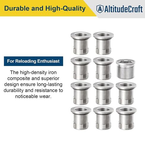 Die Bushings, Quick Change Bushing System with Press Bushing for Reloading, Compatible with Hornady Single-Stage Press and Progressive Press, 10 Pack in Saudi Arabia