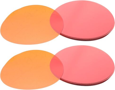 50pcs Orange Lighting Filter Sheets for LED Spotlights PET in Kuwait