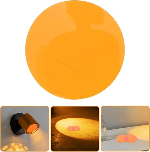 50pcs Orange Lighting Filter Sheets for LED Spotlights PET in Kuwait