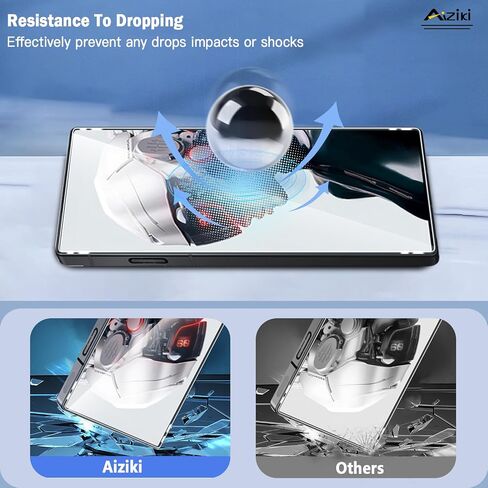 عبوتان مصممتان لواقي الشاشة Red Magic 9 Pro من الزجاج المقسى، مقاوم للغاية، مقاوم للخدش، خالٍ من الفقاعات لواقي الشاشة Red Magic 9 Pro/9 Pro+، مناسب للحافظة in Kuwait