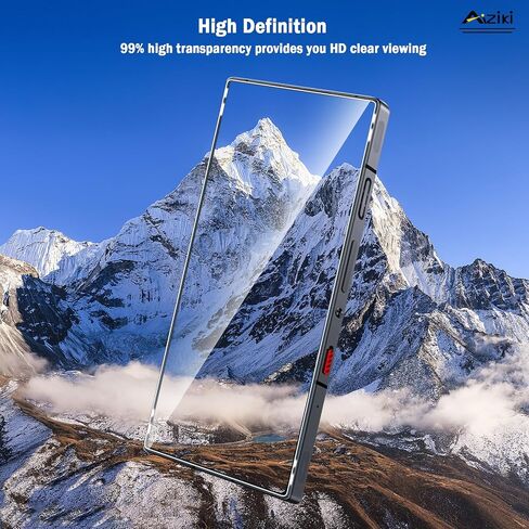 عبوتان مصممتان لواقي الشاشة Red Magic 9 Pro من الزجاج المقسى، مقاوم للغاية، مقاوم للخدش، خالٍ من الفقاعات لواقي الشاشة Red Magic 9 Pro/9 Pro+، مناسب للحافظة in Kuwait