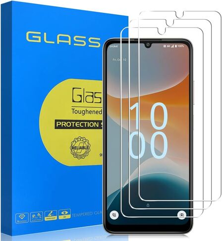 [3 Pack] Tempered Glass Screen Protector Compatible with Cricket Icon Pro 2026/AT&T Motivate Pro 2 5G 6.75" Phone with Touch Sensitive 9H HD Clear Transparent Ultra thin Protective Glass Film in Saudi Arabia