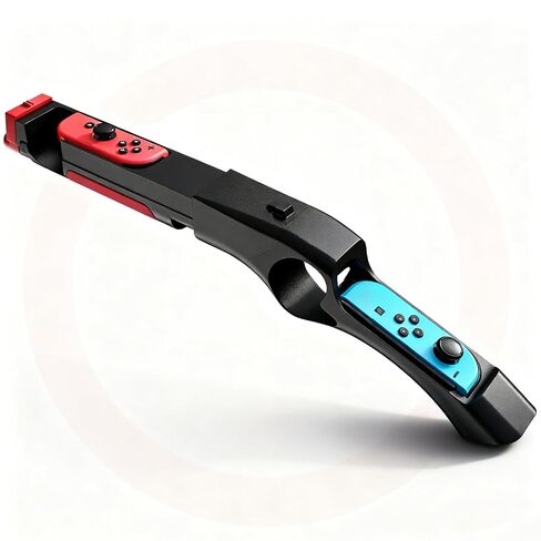 Gun Grip Controller Compatible with Nintendo Switch & Switch OLED, Motion Control Gaming Accessory for Shooting, Hunting and Action Games in Kuwait