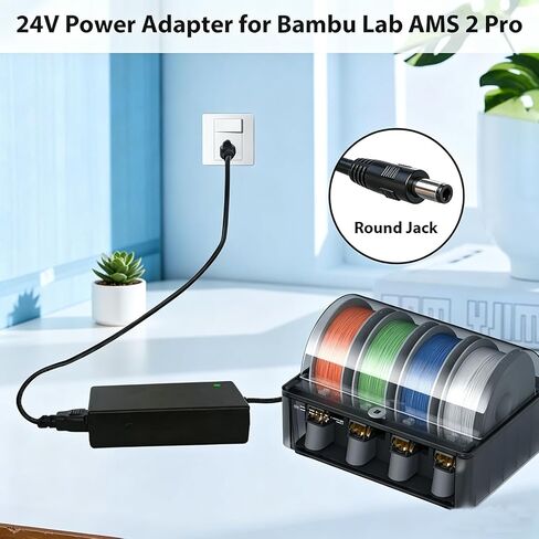 for Bambu Lab AMS 2 Pro Switching Adapter 24V 4A AC/DC Power Supply Compatible with Bambu Lab AMS 2 Pro Automatic Material System Replacement for Honor ADS-96HLA-19-1 24096E Charger in Saudi Arabia