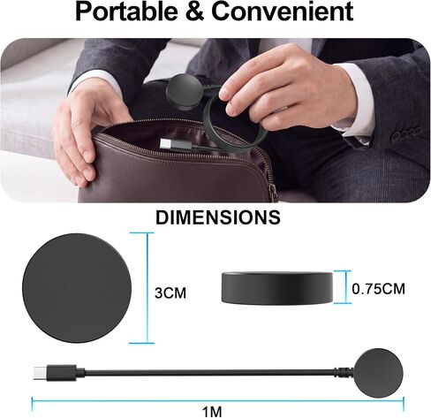for Galaxy Watch Charger Compatible with Samsung Galaxy Watch 8/7/6/5/4/FE in Saudi Arabia