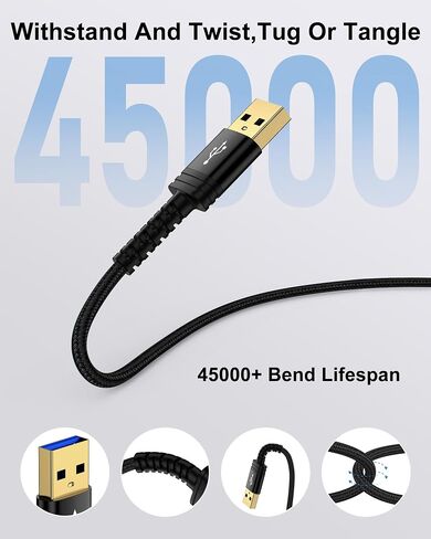 USB to USB Cable 6FT, USB A to A Male to Male Cable Double End Type A Cord in Saudi Arabia