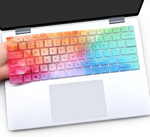i-Tensodo Keyboard Cover for Dell Inspiron 14 5440 5441 5445 7440 7441 7445 & Inspiron 16 7640, Inspiron Plus 14 7441 7440 & Inspiron Plus 16 7640 Keyboard Skin-Colorful in Saudi Arabia