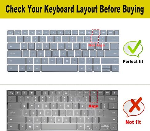 i-Tensodo Keyboard Cover for Dell Inspiron 14 5440 5441 5445 7440 7441 7445 & Inspiron 16 7640, Inspiron Plus 14 7441 7440 & Inspiron Plus 16 7640 Keyboard Skin-Colorful in Saudi Arabia