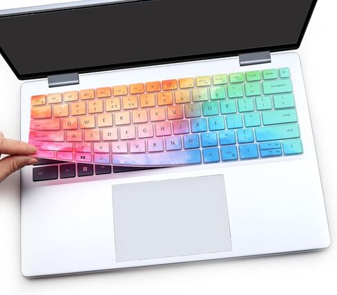 i-Tensodo Keyboard Cover for Dell Inspiron 14 5440 5441 5445 7440 7441 7445 & Inspiron 16 7640, Inspiron Plus 14 7441 7440 & Inspiron Plus 16 7640 Keyboard Skin-Colorful in Saudi Arabia
