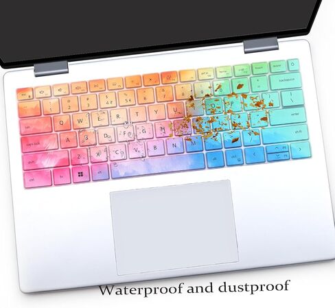 i-Tensodo Keyboard Cover for Dell Inspiron 14 5440 5441 5445 7440 7441 7445 & Inspiron 16 7640, Inspiron Plus 14 7441 7440 & Inspiron Plus 16 7640 Keyboard Skin-Colorful in Saudi Arabia
