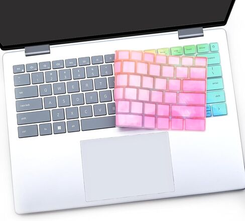 i-Tensodo Keyboard Cover for Dell Inspiron 14 5440 5441 5445 7440 7441 7445 & Inspiron 16 7640, Inspiron Plus 14 7441 7440 & Inspiron Plus 16 7640 Keyboard Skin-Colorful in Saudi Arabia