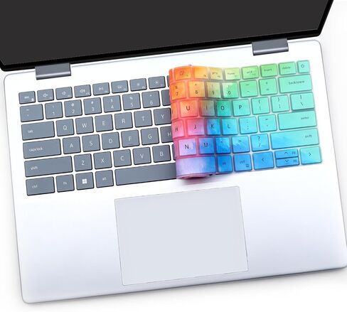 i-Tensodo Keyboard Cover for Dell Inspiron 14 5440 5441 5445 7440 7441 7445 & Inspiron 16 7640, Inspiron Plus 14 7441 7440 & Inspiron Plus 16 7640 Keyboard Skin-Colorful in Saudi Arabia