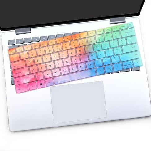 i-Tensodo Keyboard Cover for Dell Inspiron 14 5440 5441 5445 7440 7441 7445 & Inspiron 16 7640, Inspiron Plus 14 7441 7440 & Inspiron Plus 16 7640 Keyboard Skin-Colorful in Saudi Arabia