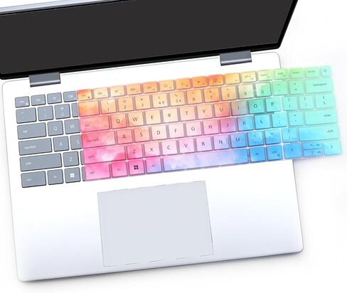 i-Tensodo Keyboard Cover for Dell Inspiron 14 5440 5441 5445 7440 7441 7445 & Inspiron 16 7640, Inspiron Plus 14 7441 7440 & Inspiron Plus 16 7640 Keyboard Skin-Colorful in Saudi Arabia
