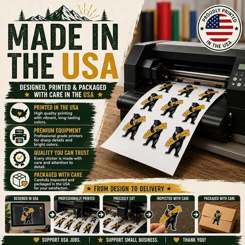 Muir Woods National Monument California Redwood Park Bear Vintage Marin County 1908 Preserve Protect Waterproof 18 Pack 2 Inch Vinyl Decal Sticker in Saudi Arabia