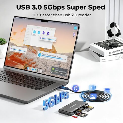 Multi Card Reader for SD,CF,Micro SD,XD,MS Cards, 7-in-1 Camera Card Reader in Saudi Arabia