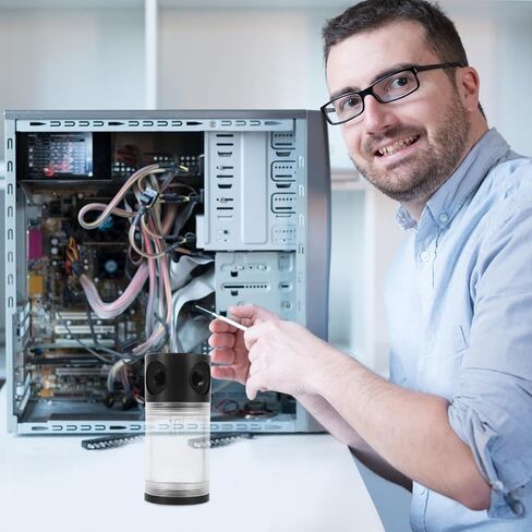 Computer Liquid Cooling Reservoir, Cylinder, 110mm Pump in Saudi Arabia