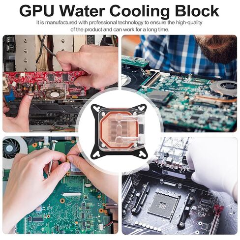 GPU Water Block 52x63 Copper Base Embedded Cooling Block in Kuwait