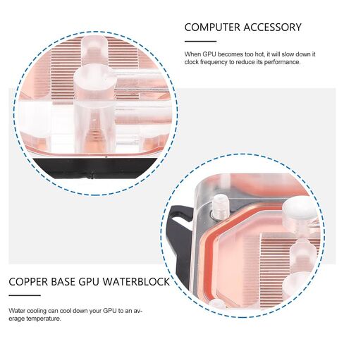 GPU Water Block 52x63 Copper Base Embedded Cooling Block in Kuwait