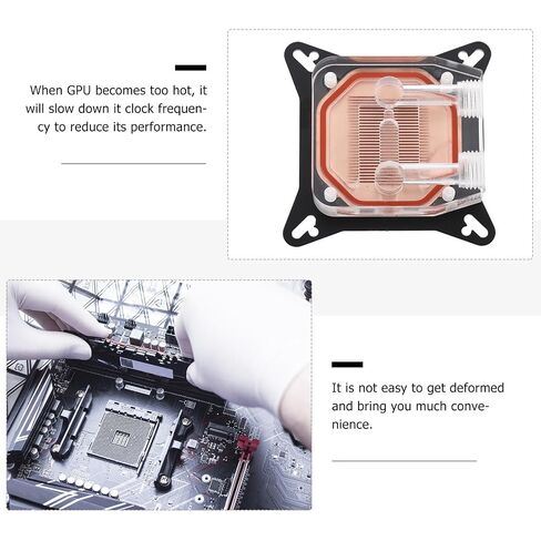 GPU Water Block with Copper Base and Acrylic Cover, Golden in Saudi Arabia