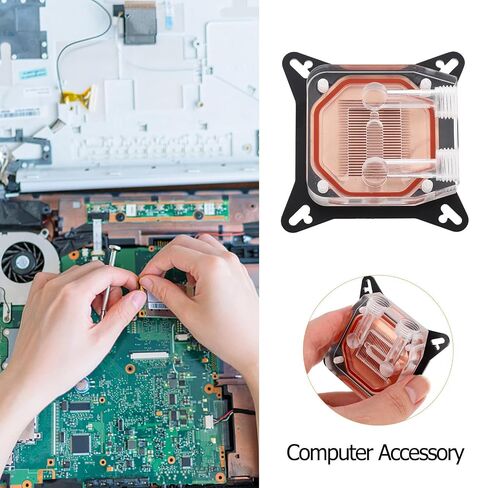 GPU Water Block with Copper Base and Acrylic Cover, Golden in Saudi Arabia