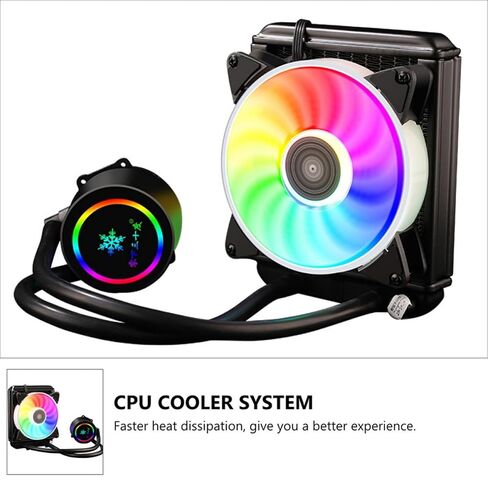 Liquid CPU Cooler Radiator for Gaming Desktop PC Builds Black in Saudi Arabia