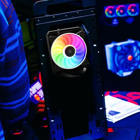 Liquid CPU Cooler Radiator for Gaming Desktop PC Builds Black in Saudi Arabia
