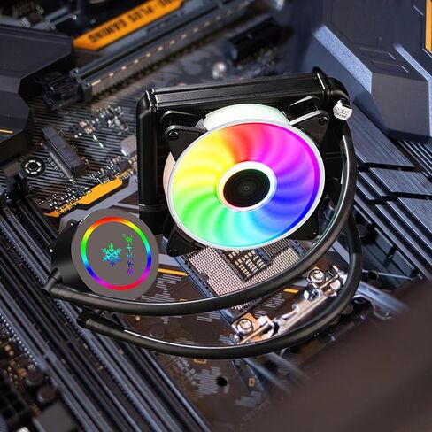 Liquid CPU Cooler Radiator for Gaming Desktop PC Builds Black in Saudi Arabia