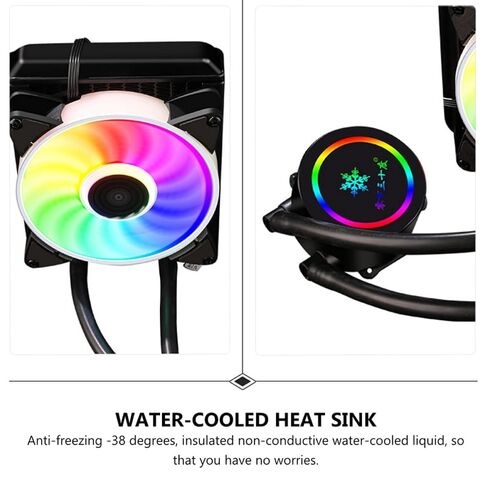 Liquid CPU Cooler Radiator for Gaming Desktop PC Builds Black in Saudi Arabia
