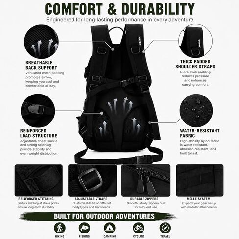 Tactical Backpack, 20L Outdoor Daypack in Kuwait