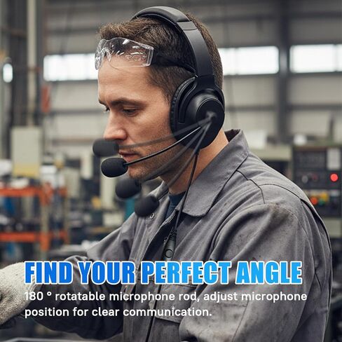 APX 8000 Walkie Talkie Tactical Headset One-Sided Earmuff Headphone with Ptt Boom Mic Two Way Radio Earpiece Ear Piece for Motorola APX6000 APX7000 APX8000 XPR7550 XPR7550e XPR6350 XPR6550 in Saudi Arabia