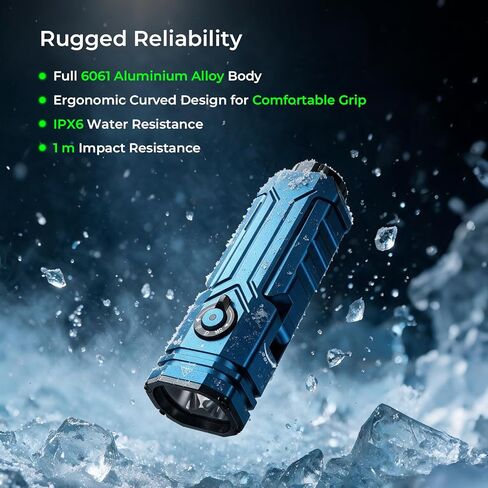 Wurkkos HD02 Pro 3200lm 5-in-1 LED Flashlight, Foldable Side Wings in Saudi Arabia