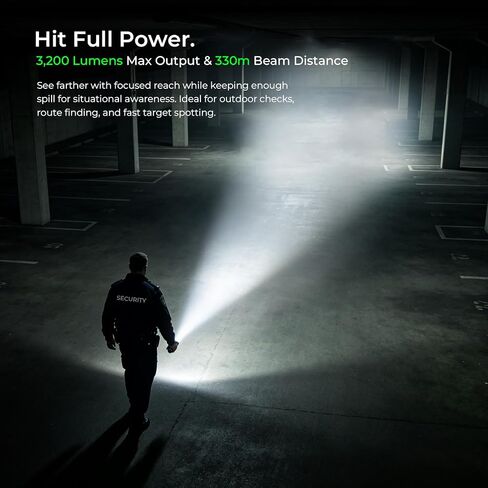 Wurkkos HD02 Pro 3200lm 5-in-1 LED Flashlight, Foldable Side Wings in Saudi Arabia
