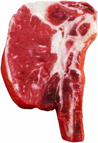 PVC Food Prop, Wagyu Ribeye Steak, 17.5cm Length, 11.5cm Width, 1.3cm Thickness, 253.5g Weight, PVC Material in Saudi Arabia