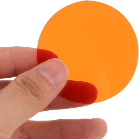 25pcs Round Disc Light Filters for Spotlights and Flashlights Orange in Saudi Arabia