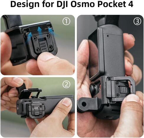 Osmo Pocket 4 Backpack Mount,Bag Belt Shoulder Strap Mount with Extended Border Compatible with DJI Osmo Pocket 4 in Saudi Arabia