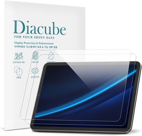 2-Pack 6H PET Screen Protector with Glass Coating for Lenovo Tab M10 Plus 3rd Gen 10.6" 2022, HD Clear, Anti Blue Light [Anti Scratch] [Unbreakable] [Anti Bubble] Easy Installation in Saudi Arabia