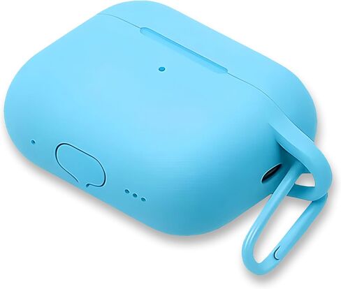 غطاء حماية من السيليكون متوافق مع AirPods Pro 3 يدعم الشحن اللاسلكي والسلكي، قابس الغبار، مقاوم للصدمات، مضاد للانزلاق، قابل للغسل، مع حلقة تسلق (أبيض) in Kuwait