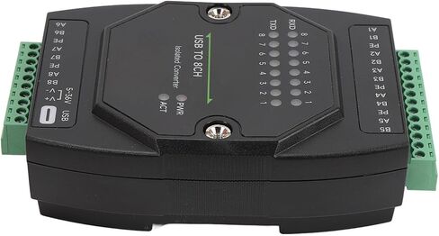 محول USB إلى RS485، محول منفذ تسلسلي RS485 من النوع C إلى 8 قنوات معزول، 1200 بت في الثانية إلى 921600 بت في الثانية مع كتلة طرفية للأتمتة الصناعية والأجهزة المتعددة in Kuwait