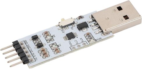 وحدة تسلسلية USB إلى TTL، محول USB إلى TTL UART بجهد مزدوج 3.3 فولت/5 فولت، معدل الباود 50 بت في الثانية - 2 ميجابت في الثانية، حماية ماس كهربائى لـ /7/8/10، يتضمن سلك القفز in Kuwait