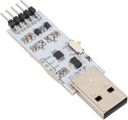 وحدة تسلسلية USB إلى TTL، محول USB إلى TTL UART بجهد مزدوج 3.3 فولت/5 فولت، معدل الباود 50 بت في الثانية - 2 ميجابت في الثانية، حماية ماس كهربائى لـ /7/8/10، يتضمن سلك القفز in Kuwait