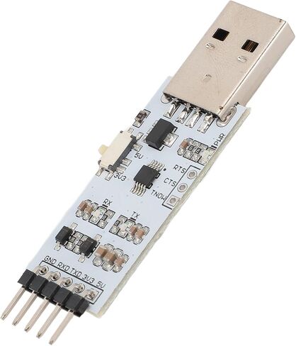 وحدة تسلسلية USB إلى TTL، محول USB إلى TTL UART بجهد مزدوج 3.3 فولت/5 فولت، معدل الباود 50 بت في الثانية - 2 ميجابت في الثانية، حماية ماس كهربائى لـ /7/8/10، يتضمن سلك القفز in Kuwait
