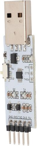 وحدة تسلسلية USB إلى TTL، محول USB إلى TTL UART بجهد مزدوج 3.3 فولت/5 فولت، معدل الباود 50 بت في الثانية - 2 ميجابت في الثانية، حماية ماس كهربائى لـ /7/8/10، يتضمن سلك القفز in Kuwait
