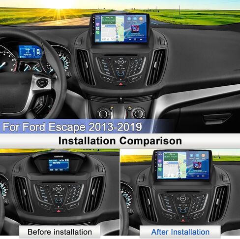 Android 15 Double Din 9" Car Radio Stereo for Ford Escape 2013 2014-2019 in Saudi Arabia