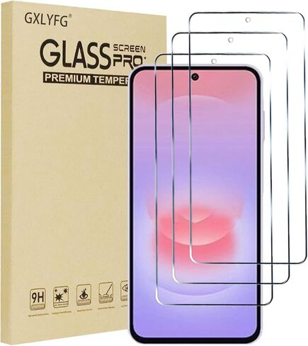 3 Pack Tempered Glass Screen Protectors Compatible with Samsung Galaxy A27 5G, Anti Scratch, Bubble Free, 9H Hardness in Saudi Arabia